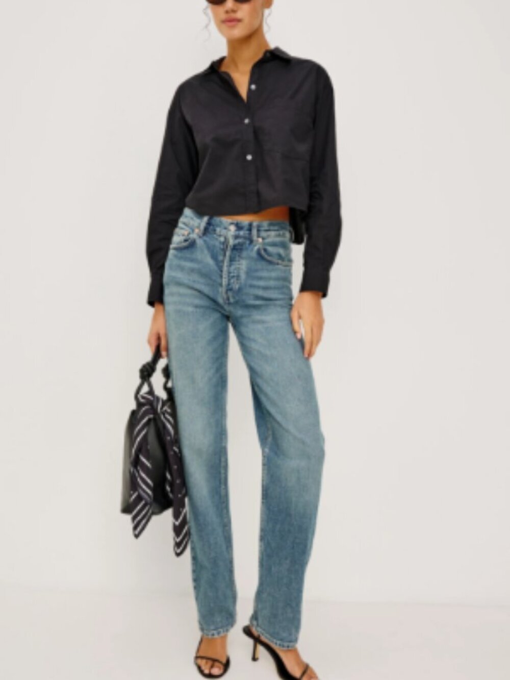 Rails Topanga High Rise Straight Leg Jeans Desert Sky Blue Size 29